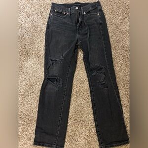Lucky Brand Black Straight Leg Jeans
